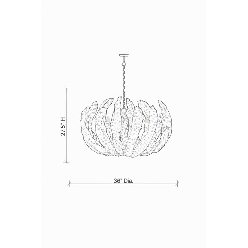 Crocheted Jute Chandelier - Mossel