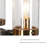 Marrina 6-Light Classic Kitchen Island Linear Pendant Light with Seeded Glass Shades