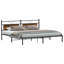 Bed Frame Without Mattress Smoked Oak Engineered Wood
