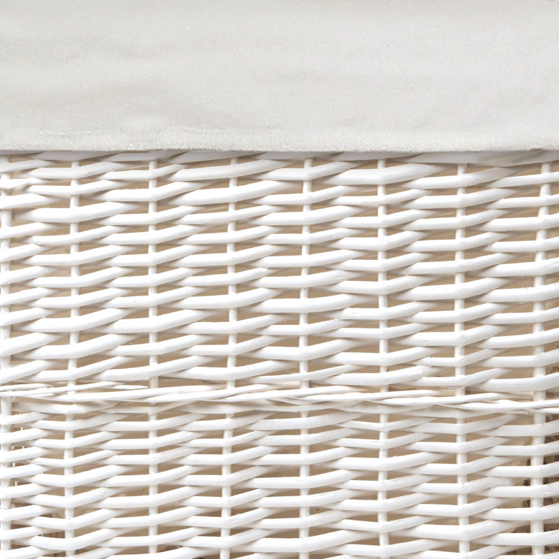 Laundry Set with Handles, White