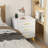 Kaysa 3-Drawer White Nighstands with Gold Handles Modern Bedside Table Sofa Side Table