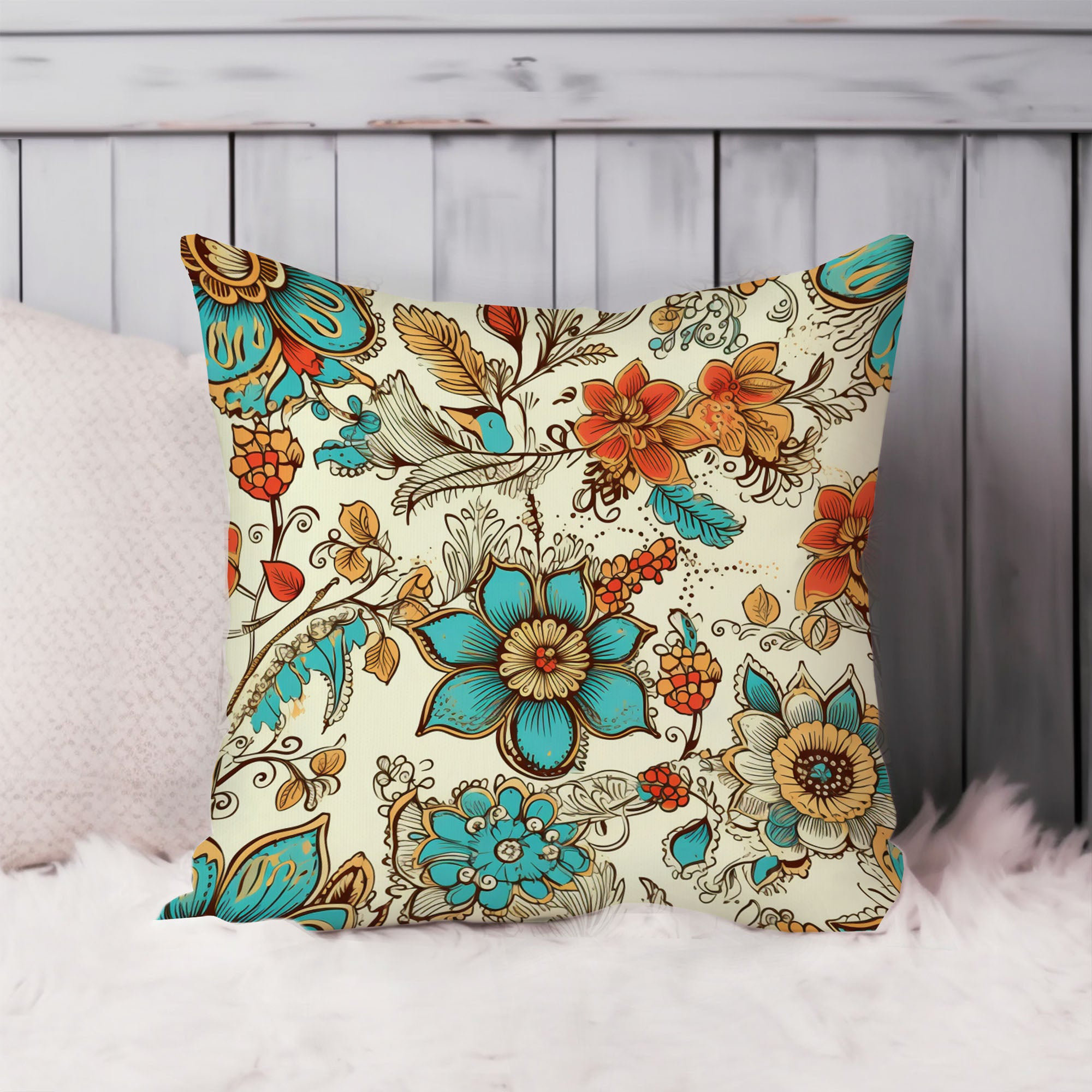 Ethan Taylor Floral Boho Henna Flowers IV Bohemian | Wayfair