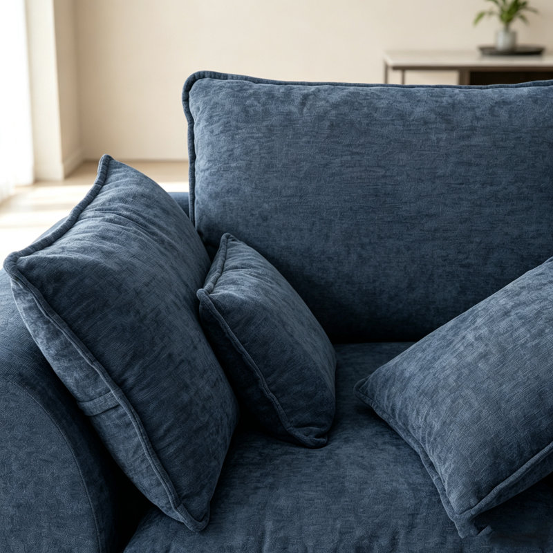 Canapé modulaire Blue Cloud, 2 sièges, Bleu