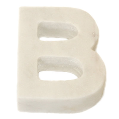 Zeb Marble Helvetica Letter Block