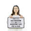 This Is a Bathroom Not a Internet Cafe, enseigne en aluminium 12 po x 18 po
