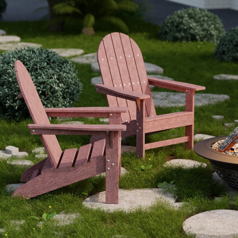 Freedom 4-Piece Traditional Adirondack Conversation Set, Cherrywood