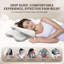 Oreiller ergonomique en mousse à mémoire de forme à 9 trous pour le soulagement de la douleur cervicale, oreiller papillon large pour les dormeurs latéraux et dorsaux, oreiller orthopédique respirant