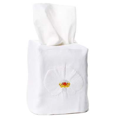 Housse pour boîte en tissu orchidée Boutique