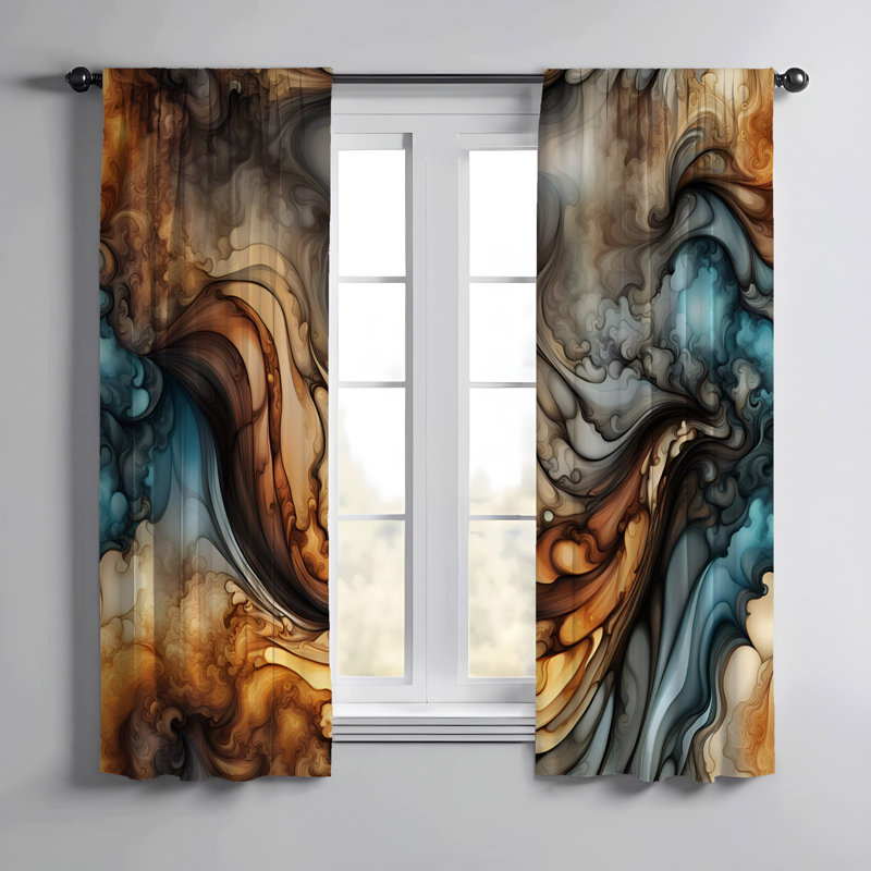 Dorsman Semi Sheer Curtain Pair, 20" W x 61" L