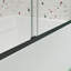 Bypass Shower Door, Sliding Door, With 1/4" Tempered Glass And Matted Black Finish 50-54"X70"