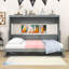 Lit escamotable en bois avec tablettes de rangement-435732329-435732330