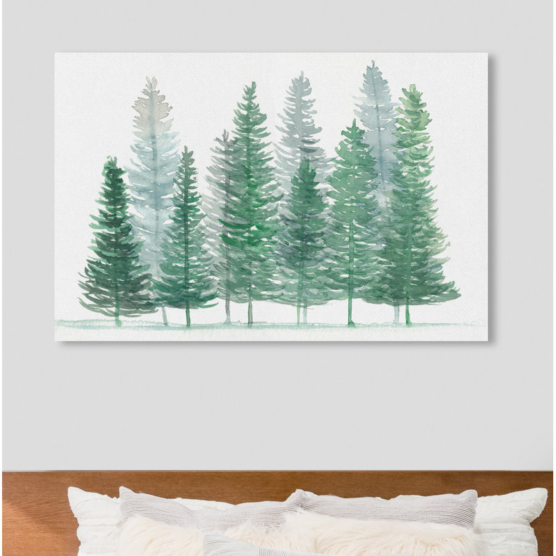 «Forest Pine» par Oliver Gal - reproduction sur toile, H 10 po x l 15 po x P 1,5 po