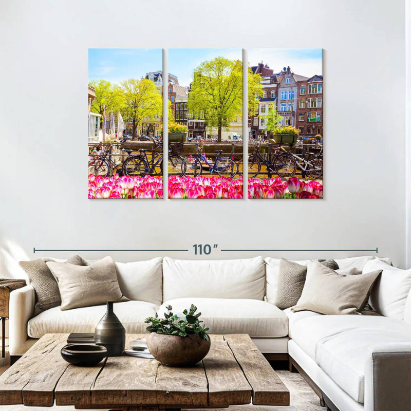 Paysage du pont Sirci Amsterdam, H 48 po x l 74 po
