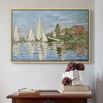 Regatta at Argenteuil, 1872 - Claude Monet, toile tendue avec châssis