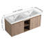 48"  Wall Mounted Bathroom Vanity With Double Sink, Soft Closing Door Hinge
