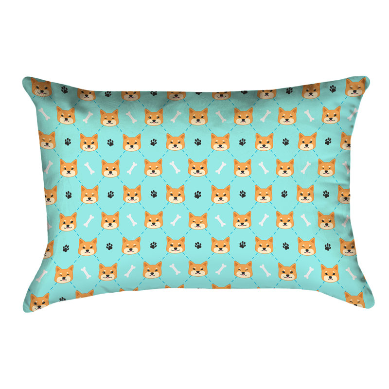 Coussin Katelyn Elizabeth, Bleu sarcelle, Polyester sergé
