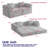 4-Seater Convertible Sofa Bed-1094494771