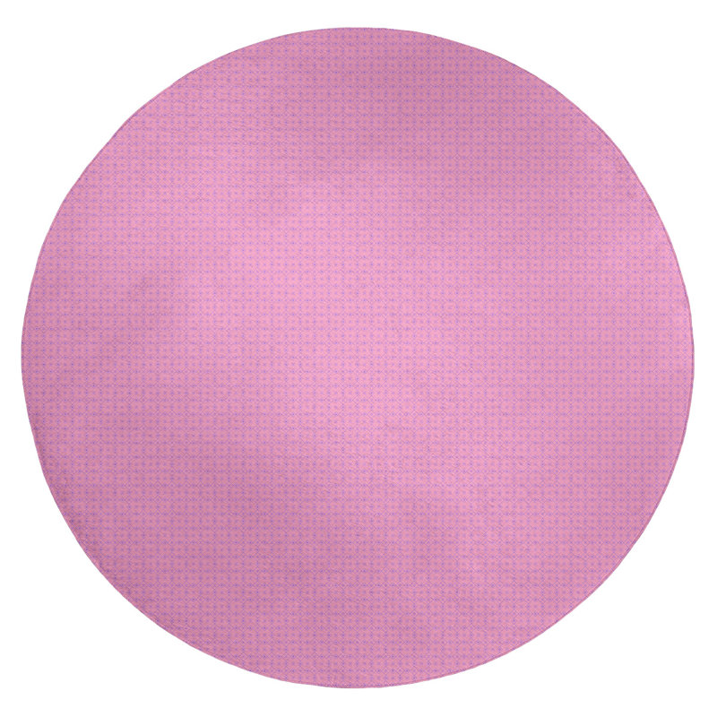 Tapis zone rose napperon, Rond 5 pi