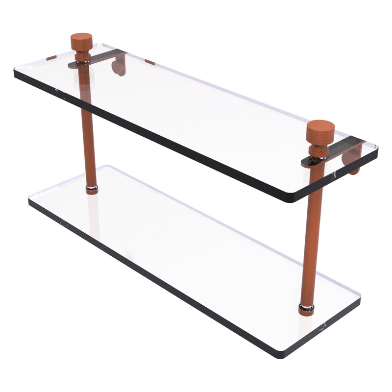 Tablette flottante 2 pièces Foxtrot, H 8 po x l 16 po x P 5 po, Étincelle d'automne