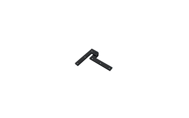 Deltana PH35U19 3-7/8" x 5/8" x 1-5/8" Hinge in Paint Black Pair, Matte Black
