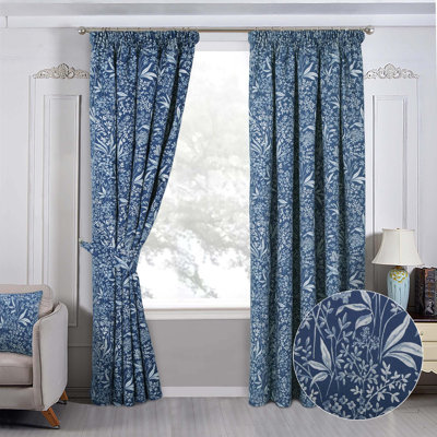 Mckew Room Darkening Pencil Pleat Curtain Pair