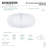 55" x 30" Freestanding Soaking Acrylic Bathtub