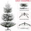 Arbre de Noël artificiel 795 branches, 6 pieds, ouverture automatique, tige de pied en plastique, branches réalistes, déplier, base en acier