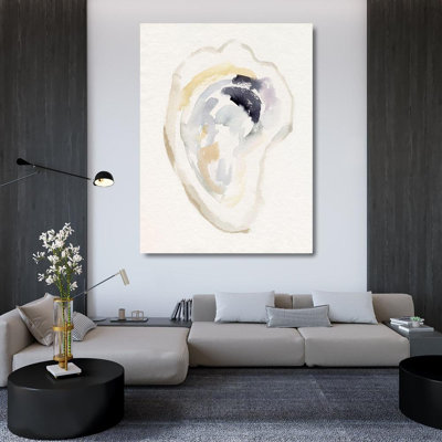 Rosecliff Heights Barnes, Victor Gallery Wrapped Canvas Art Titled: Oyster Shell Watercolor I