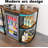 Mini Fridge Cabinet,Refrigerator shelves with Power Outlet-25403088