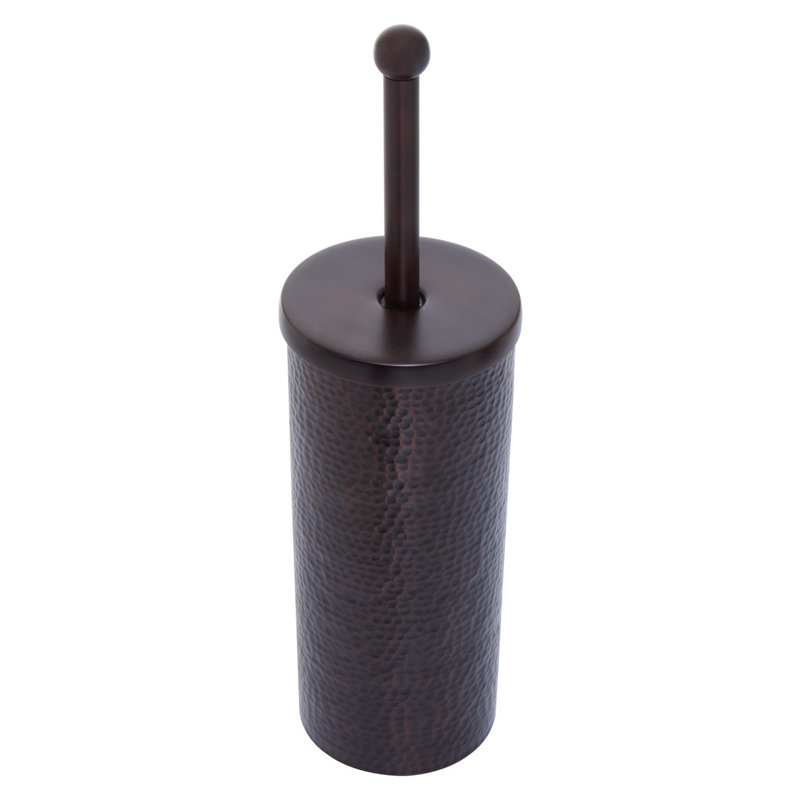 Strout Free-Standing Toilet Brush and Holder, Dark Bronze