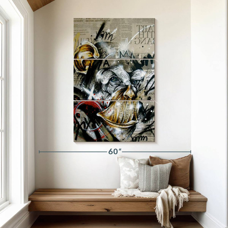 Illumination abstraite Brampt, H 50 po x l 32 po