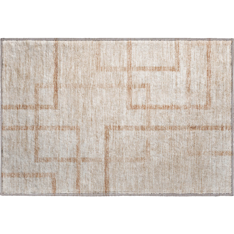Premium Machine Washable Prisco Coral Rug, Rectangle 1'8" x 2'6"