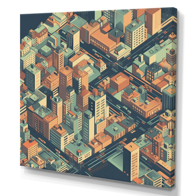 Orange And Green Urban Abstractions " Orange and Green Urban Abstractions " Print