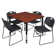 Kee Mobile Square Breakroom Table and Chair Set