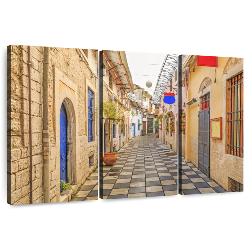 Stoa Liampei Street, 32" H x 50" W