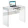 Allegonda Glass Frame Writing Desk with 1 Drawer