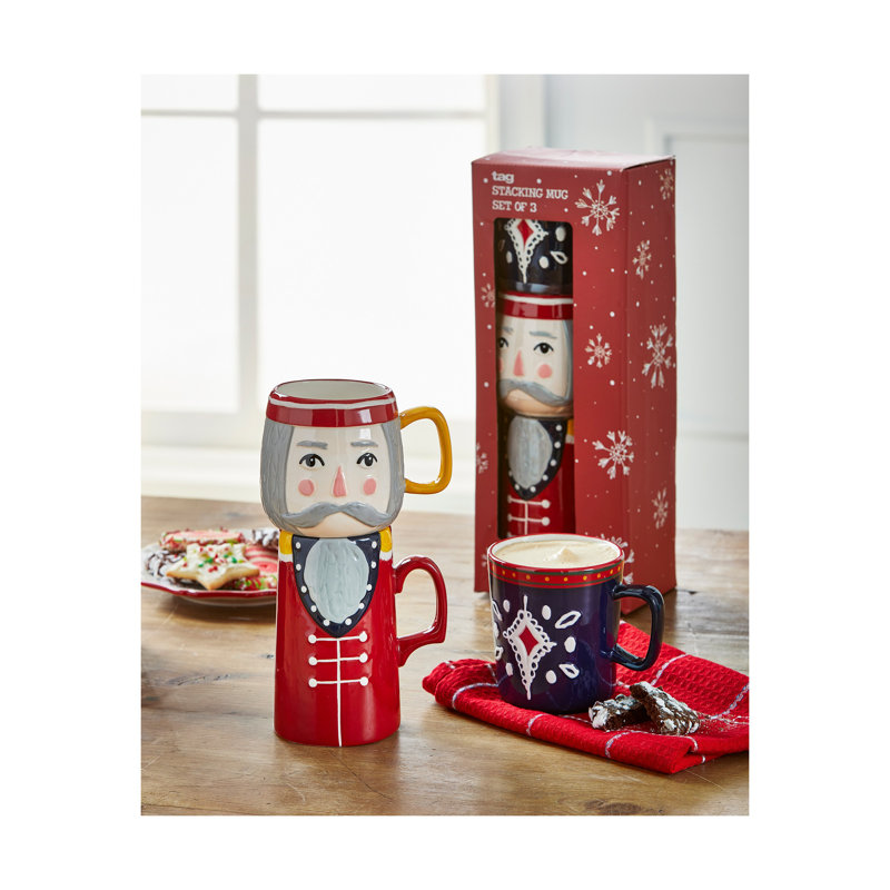 Ensemble de 3 tasses empilables casse-noisette Antonanzas