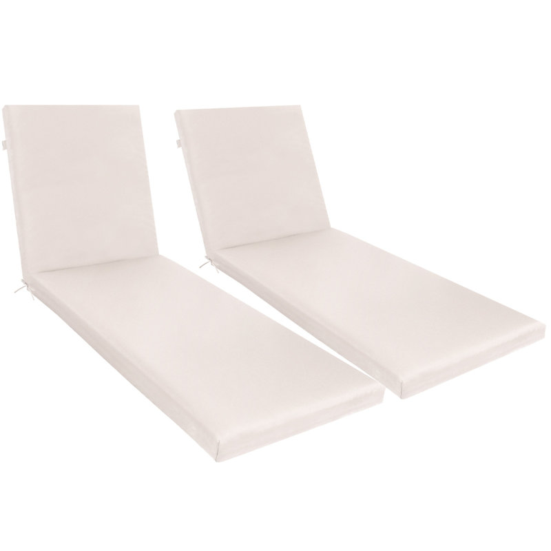 Coussin de chaise longue d'extérieur (ensemble de 2)
