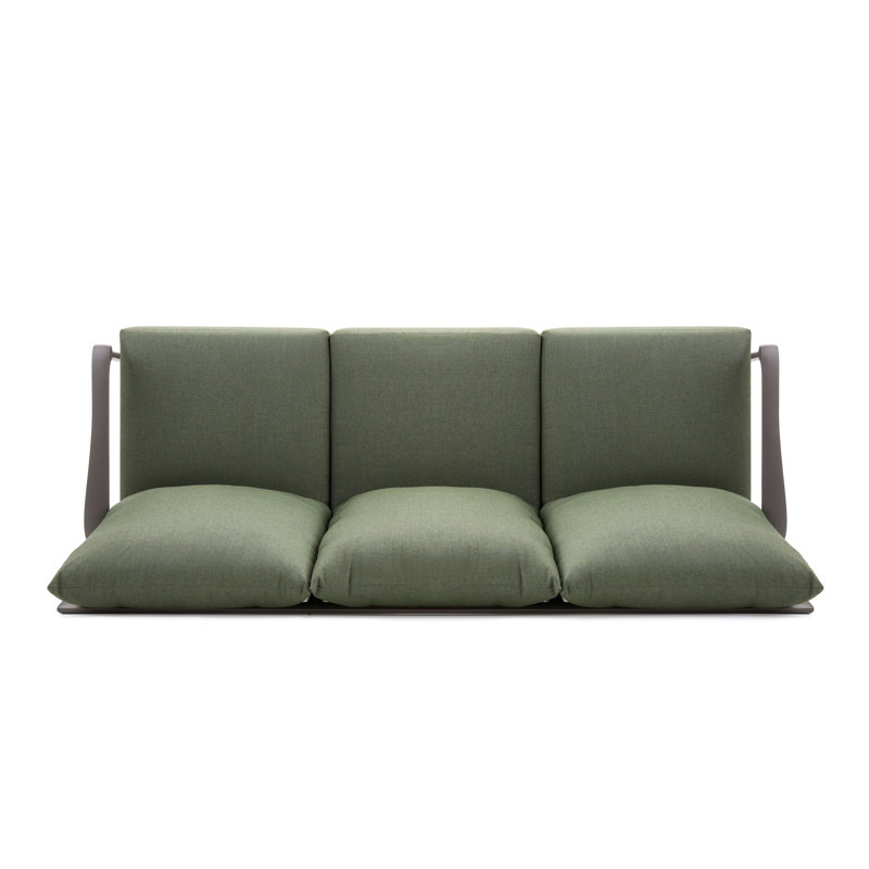 Outdoor 3 - Seat Patio Sofa, Green, Brown