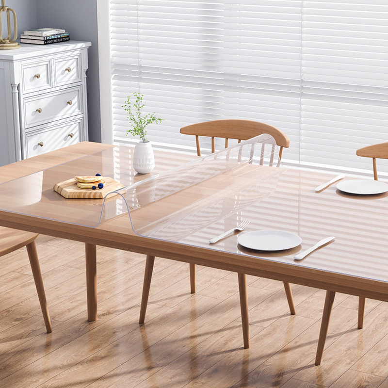 Clear Table Cover Protector Table Cover, 0.06" H x 24" W x 12" D