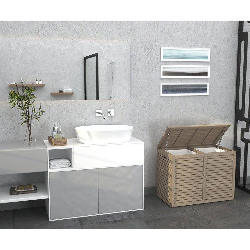 Manada Laundry Hamper, Gray