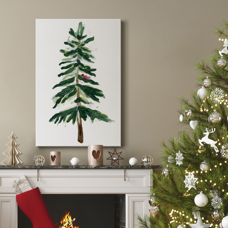 «Warm Winter Wishes VII», toile tendue avec châssis de qualité supérieure - prête à être accrochée