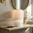 Costal Ceramic Table Lamp with White Linen Shade