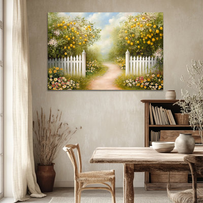 Art mural citron, décoration murale de cuisine citron, œuvre d'art sur toile de fruits méditerranéen pour le mur, photos de citron rétro pour la salle à manger de cuisine, impressions murales d'art italien prêtes à être accrochées 18 po x 24 po