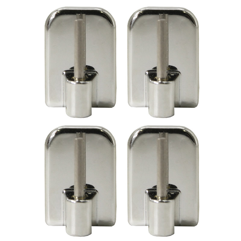 Café rod Plastic / Acrylic Adjustable Rod Socket, Chrome