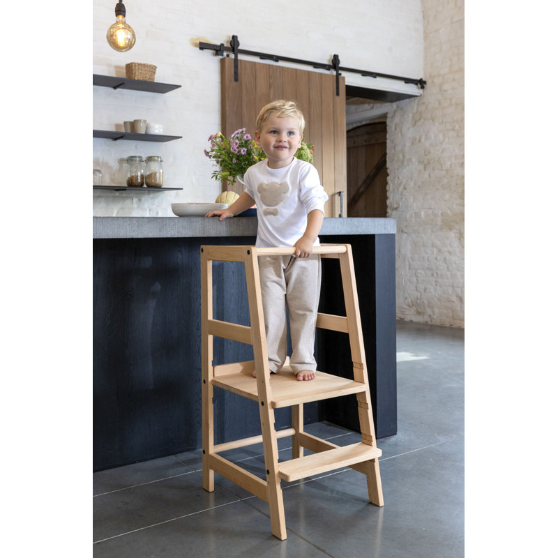 Step Stool, Light Beige