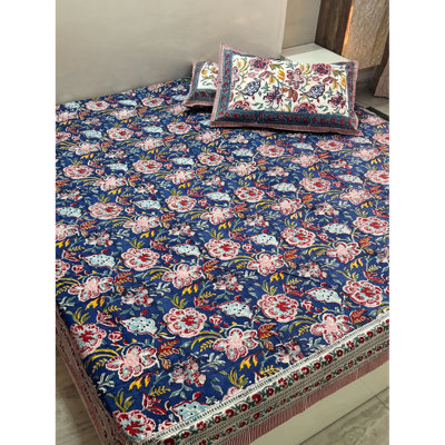 Ensemble de draps en coton doux avec taies d'oreiller