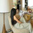 Upholstered Wingback Chair Single Sofa