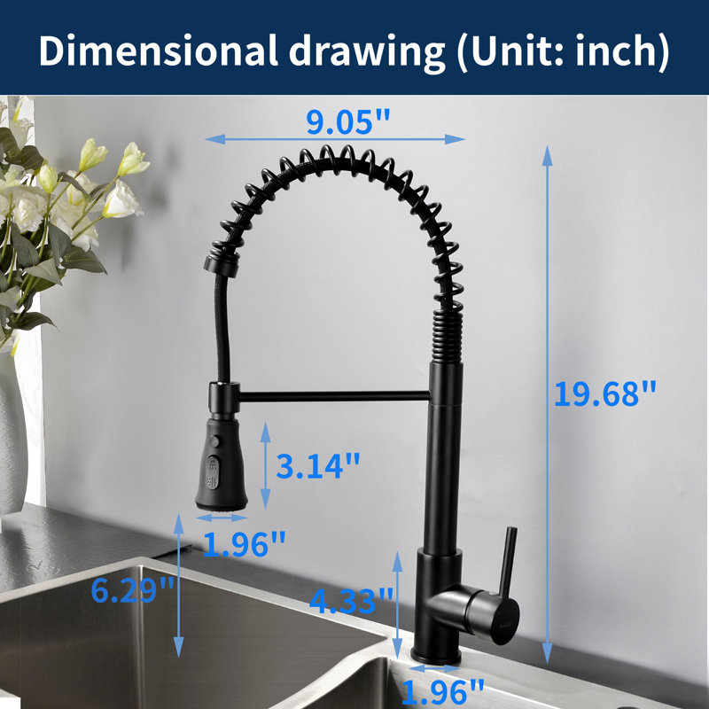 SHAMANDA Pull Down Kitchen Faucet