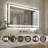 Wall Mount Anti-Fog Oversized Frameless Lighted Bathroom Mirror/ LED Bathroom Mirror-628156375-616980174